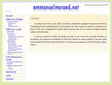 Tablet Screenshot of emmanuelmorand.net
